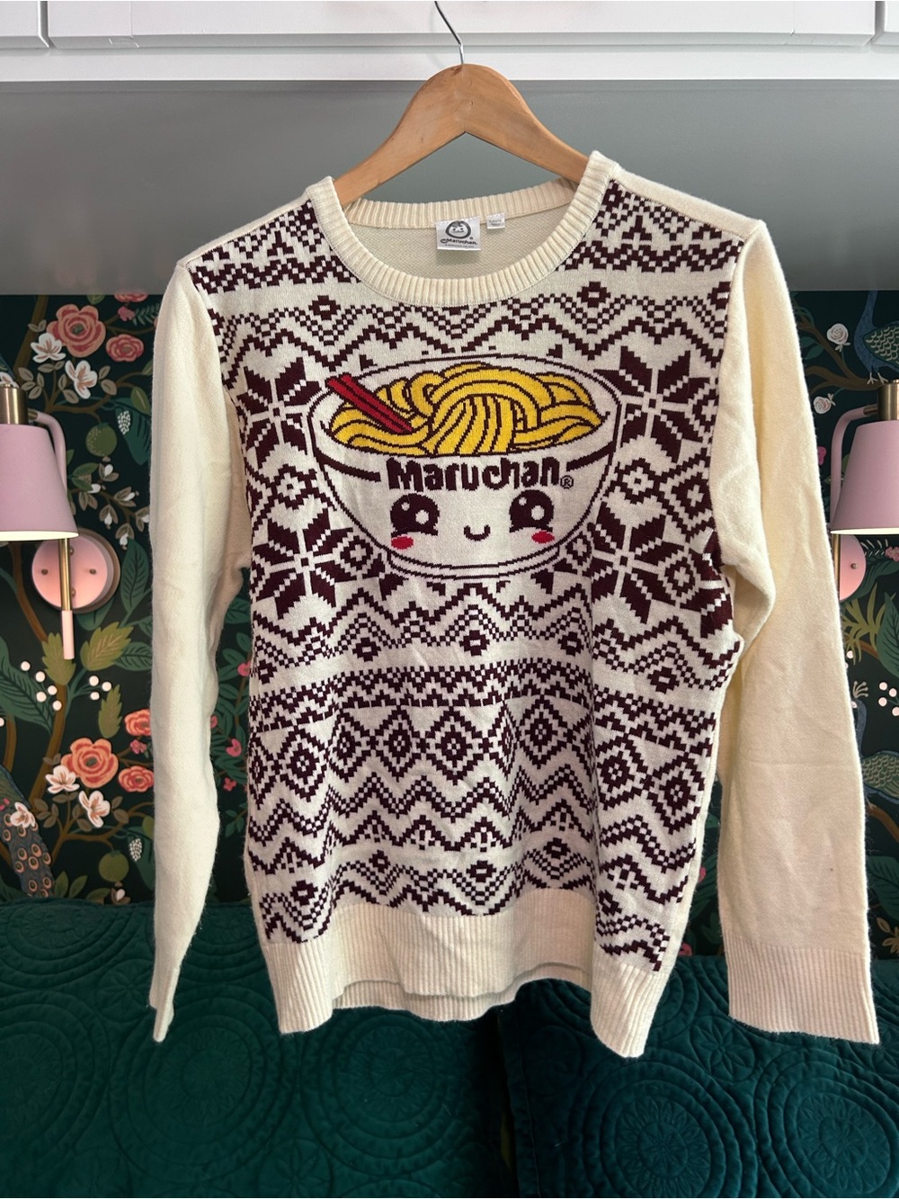 Maruchan Ramen Kawaii Fair Isle Holiday Sweater